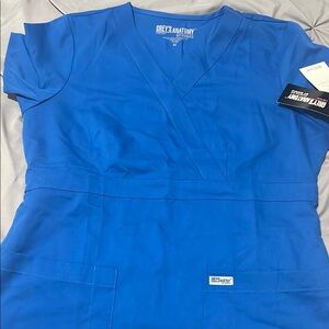 Grey's Anatomy Blue Scrub Top